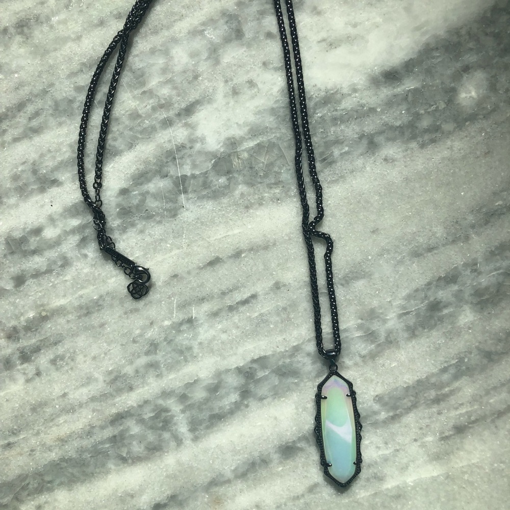 Kendra Scott Gunmetal Opalite Frances